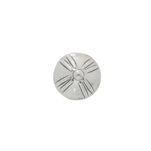 AGDER KNAPP 17MM HVIT