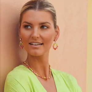 CAROLINE SVEDBOM ØREDOBBER MINI DELIA GOLD TROPICANA COMBO