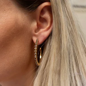 CAROLINE SVEDBOM ØREDOBBER SIRI LOOP LARGE GOLD