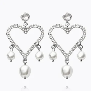 CAROLINE SVEDBOM ØREDOBBER HEART PEARL