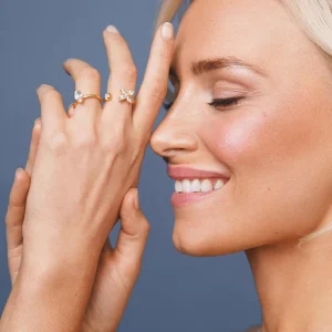 CAROLINE SVEDBOM RING CRYSTAL STAR GOLD CRYSTAL