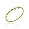 CHIMENTO ARMBÅND STRETCH MED TRE DIAMANTRINGER