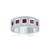 DIAMANT OG RUBIN RING HELLMAN