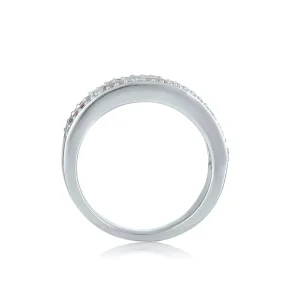 DIAMANT OG RUBIN RING HELLMAN
