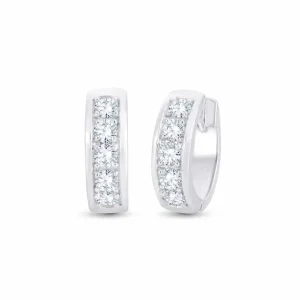 DIAMANT ØRERINGER 1,00CT HVITTGULL