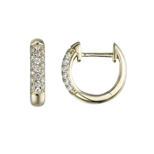 DIAMANT ØRERINGER 0,32CT PAVE