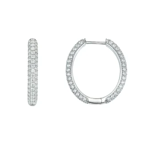 DIAMANTER ØRERINGER HELLMAN PAVE 1,98CT
