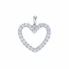 DIAMANTHJERTE ANHENG HVITTGULL 1,03CT