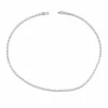 DIAMANTKJEDE HVITTGULL "TENNISKJEDE" 2,92CT