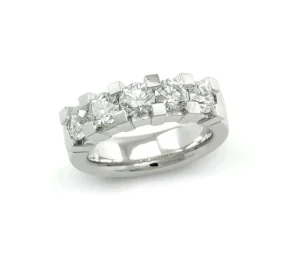 DIAMANTRING 5 STENER 1.51CT TW.SI