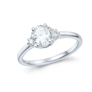 DIAMANTRING HELLMAN OVAL AND BRILLIANT 0,82CT TW.VVS