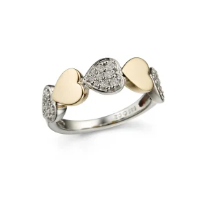 DIAMANTRING HJERTER 0.26CT TW.SI