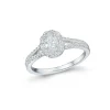 DIAMANTRING HVITTGULL HELLMAN BRILLIANT AND OVAL