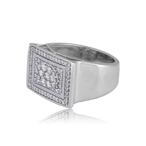 DIAMANTRING HVITTGULL HELLMAN DIAMOND SIGNET