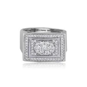 DIAMANTRING HVITTGULL HELLMAN DIAMOND SIGNET