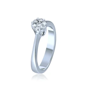 DIAMANTRING HVITTGULL HELLMAN MAGIC 0,25CT