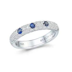 DIAMATRING MED SAFIRER
