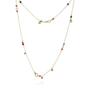 DULONG KJEDE PICCOLO SUNSET MED SORT DIAMANT