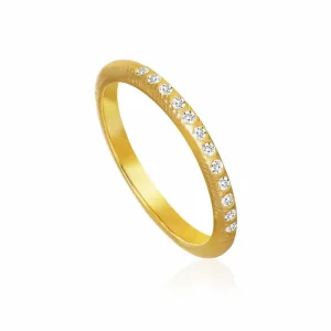 DULONG RING CURVE MED DIAMANTER 2MM