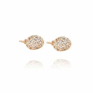 EFVA ATTLING ØREDOBBER LOVE BEAD GULL DIAMONDS