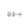 EFVA ATTLING ØREDOBBER LOVE BEAD HVITTGULL DIAMONDS