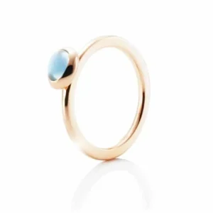 EFVA ATTLING RING LOVE BEAD TOPAS GULL