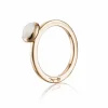 EFVA ATTLING RING LOVE BEAD MÅNESTEN GULL