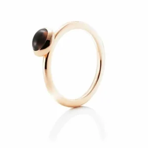 EFVA ATTLING RING LOVE BEAD RØKKVARTS GULL