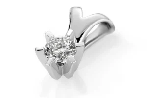 ENSTENSANHENG HVITTGULL DIAMANT 0.05 ct Tw.si