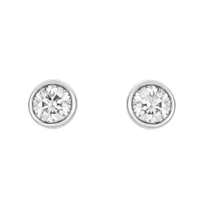 ENSTENSØREDOBBER BEZEL HVITTGULL DIAMANT 0.30CT TW.SI