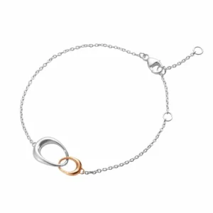 GEORG JENSEN ARMBÅND OFFSPRING SØLV OG GULL