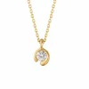 GEORG JENSEN ENSTENS HALSSKJEDE MERCY GULTGULL 0,10CT