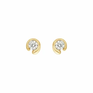 GEORG JENSEN ENSTENS ØREDOBBER MERCY GULTGULL 0,10CT