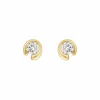 GEORG JENSEN ENSTENS ØREDOBBER MERCY GULTGULL 0,20CT