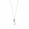GEORG JENSEN HALSSMYKKE MAGIC MED PERLE OG DIAMANTER