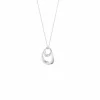 GEORG JENSEN KJEDE OFFSPRING SØLV MED DIAMANTER