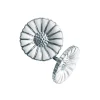 GEORG JENSEN ØREDOBBER DAISY MED HVIT EMALJE OG SØLV