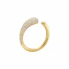 GEORG JENSEN RING MERCY GULTGULL MED DIAMANTER