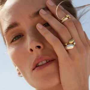 GEORG JENSEN RING MERCY GULTGULL LITEN