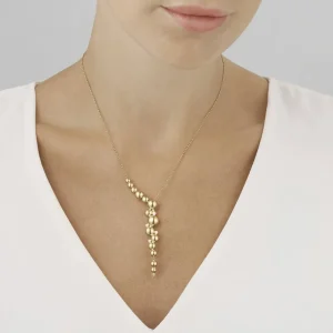 GEORG JENSEN SMYKKE MOONLIGHT GRAPES GULTGULL MED DIAMANTER