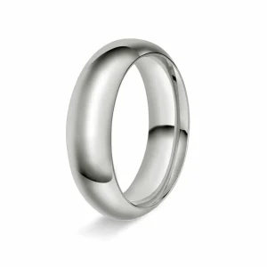 GIFTERING HELLMAN HVITTGULL 6MM HALVRUND INNVENDIG BUET