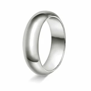 GIFTERING HELLMAN HVITTGULL 7MM HALVRUND INNVENDIG FLAT