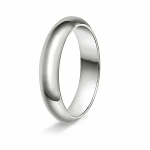 GIFTERING HELLMAN HVITTGULL 5MM HALVRUND INNVENDIG FLAT