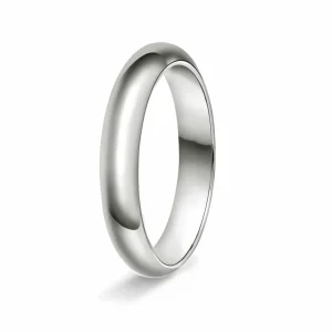 GIFTERING HELLMAN HVITTGULL 4MM HALVRUND INNVENDIG FLAT