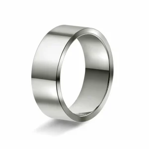 GIFTERING HELLMAN HVITTGULL 7MM REKTANGULÆR
