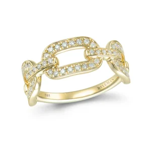 GULLRING MED DIAMANTER HELLMAN 0,40CT