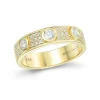 GULLRING MED DIAMANTER HELLMAN 0,54CT