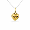 GULLSMYKKE TIL BARN HJERTE MED DIAMANT