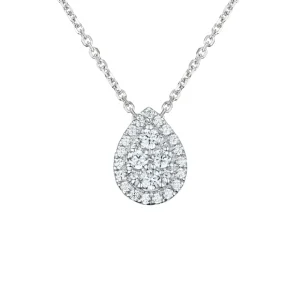 HALSSMYKKE MED DIAMANT 0,33CT MED KJEDE