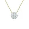 HALSSMYKKE MED DIAMANTER 0,53CT MED KJEDE GULTGULL